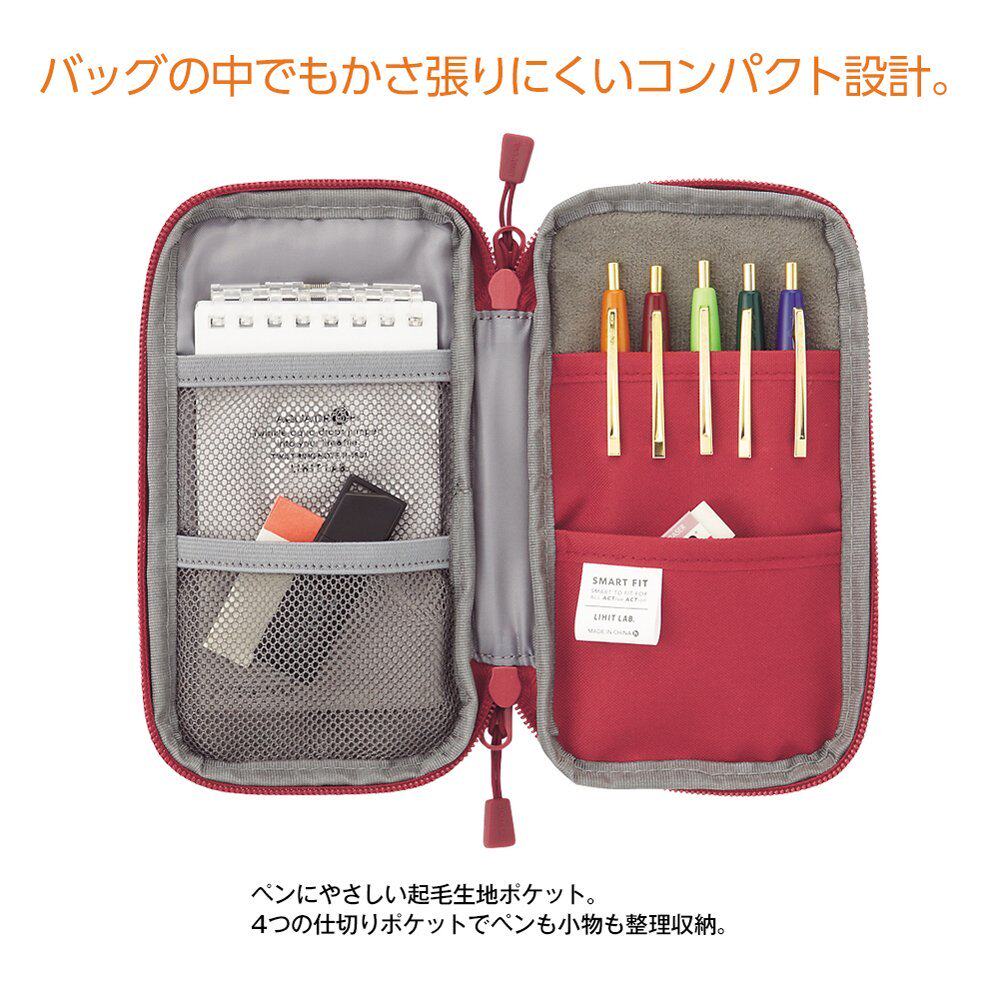 Japan LIHIT LAB student pen bag portable stationery box storage bag A- 7687 business storage bag