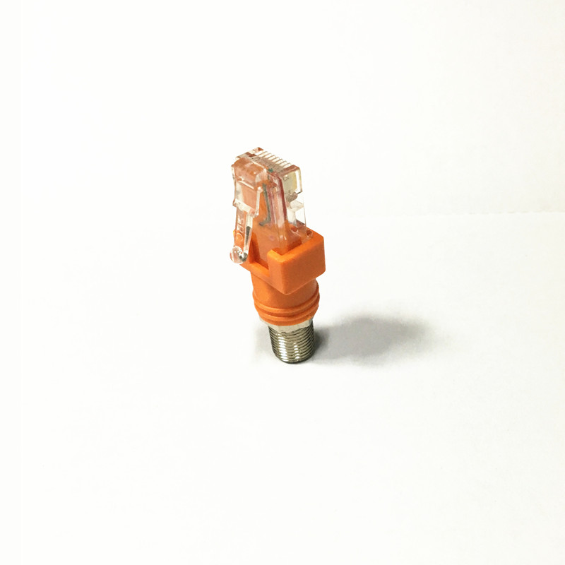Network Crystal Head RJ45 to F Head BNC Spiral Network Route Transfer Cable TV Line Monitoring Line Finder