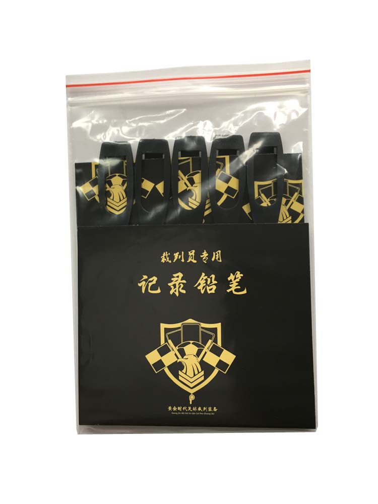 A special recording pencil for the football referee