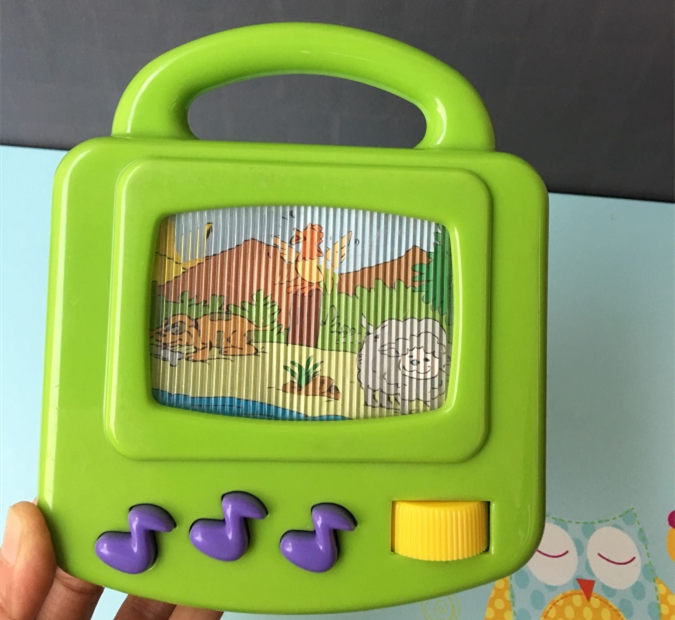 Baby mini piano small TV toy baby early education music sound and light 0-2 years old