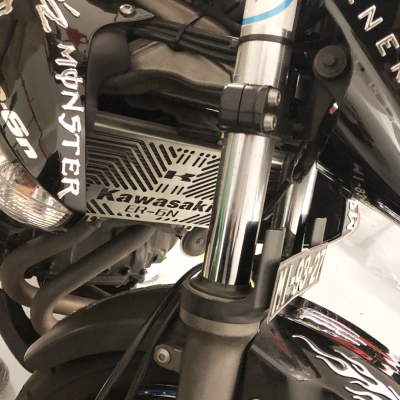 Kawasaki Kawasaki Ninja400Z650VERSYSER6N6F stainless steel modified water tank mesh protective hood-Taobao