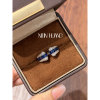 Cultured Blue Sapphire High Fashion Ring