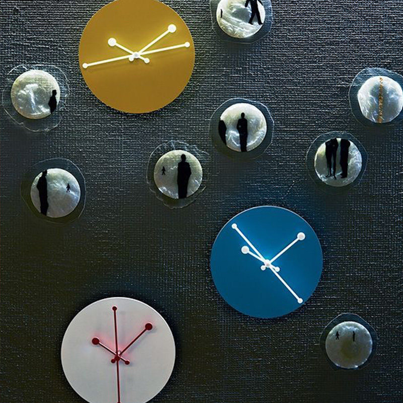 Spot Italy Alessi Dotty Clock Clock hanging clock 20cm Tricolour Optional ABI11