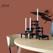 Spot Denmark imported Stoff molecular structure decorative candlestick vase Candle stackable ins net red