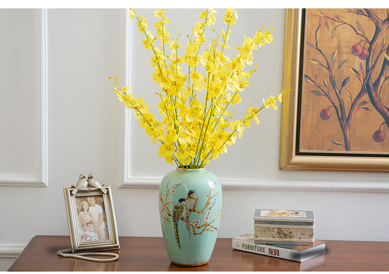 American simple ceramic vase furnishing articles sitting room new flower arranging flower implement whole household decorative dried flowers floral arrangements