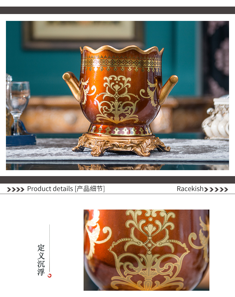 European court ceramic vase study classical furnishing articles American creative the sitting room porch dried flower flower vase