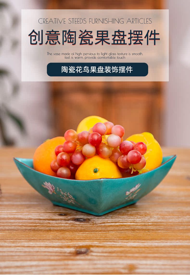 Creative dry fruit bowl dessert snacks fruit basin candy dishes home sitting room tea table table ceramic fruit bowl furnishing articles