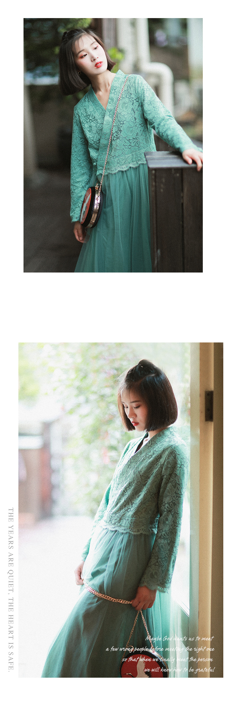 Cotton and linen 2018 mùa thu mới văn học retro cổ áo Hanfu cải tiến ren dài trench coat Áo khoác mỏng nữ áo khoác thể thao nữ