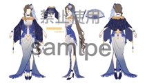 (A Thousand Autumn Dreams) Song of Time Lady Lovina Praise of the Sea Authorized by Yan Jin Dress COS Customization
