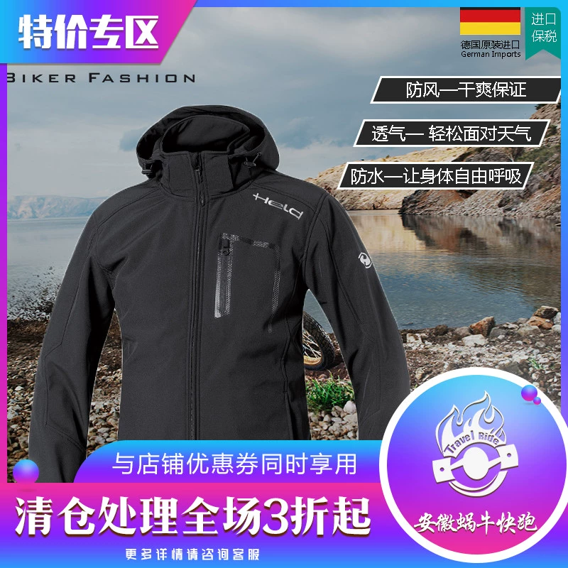 Held mềm vỏ áo gió xe máy đầu máy quần áo không thấm nước gió thoáng khí đi xe đạp quần áo hiệp sĩ quần áo áo khoác - Xe máy Rider thiết bị