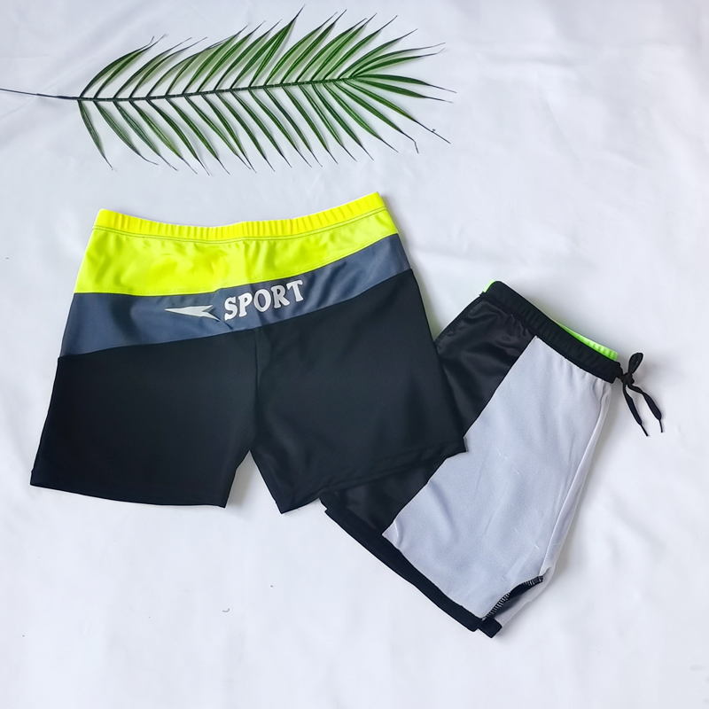 Men's Swimming Trunks Teens Drawstring Strap Elastic Comfort Boxers Anti-Embarrassment Fashion Diving Swimming Equipment