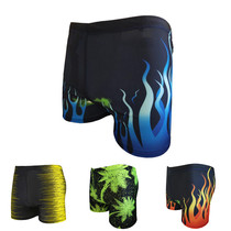  New mens swimming trunks swimsuit mens fashion boxer multi-color optional mens plus size hot spring beach pool swimming trunks