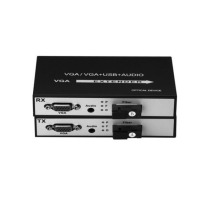 VGA optical transceiver 1-way VGA high-definition video optical transceiver with audio VGA optical fiber extender VGA optical cat SC FC
