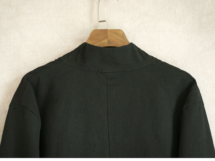 Áo sơ mi vải lanh nam cotton dài tay áo thun mùa xuân giản dị văn học retro phong cách trà đạo Trung Quốc - Áo áo sơ mi nam 2020