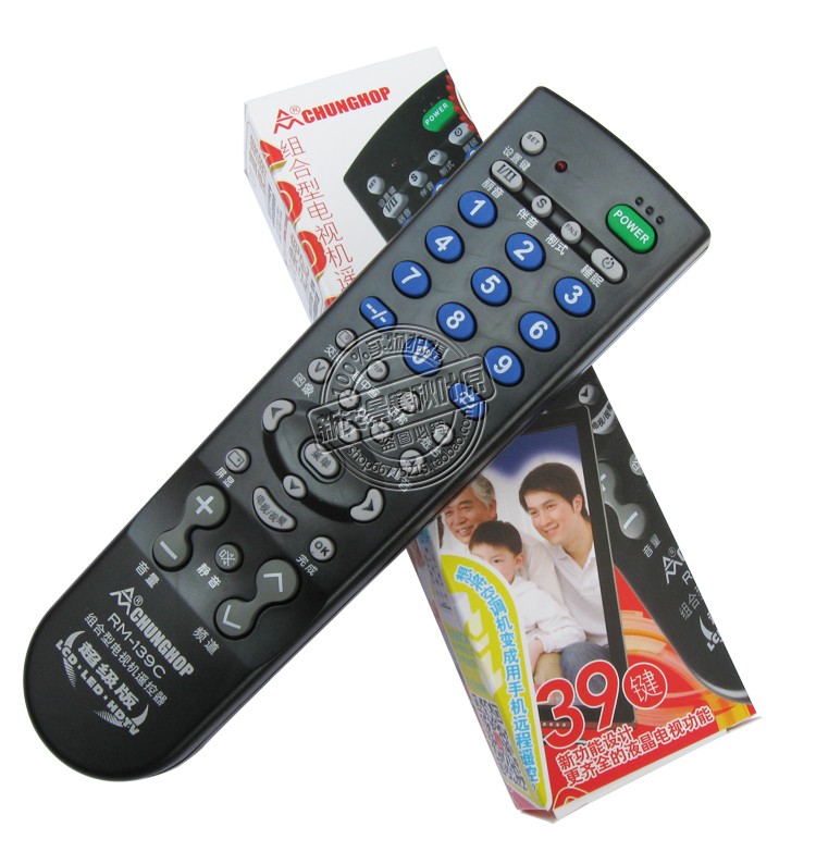 CrowdHop 139 Innovative Universal Versatile TV Remote Control LCD Liquid Crystal LED Old TV HDTV
