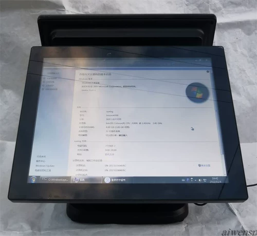 Hisense HK570 Двойной экрановой коммерческая коллекция машина J1800CPU сплав сплав Среда Среда Экран Кассир Кассир Кассир