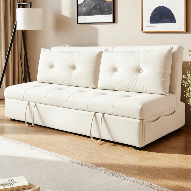 Foldable Sofa Bed Dual-Purpose Cream Style Multifunctional Retractable Single/Double Nap Bed for Small Apartment Living Room 2026 New Model Foldable Sofa Bed Dual-Purpose Cream Style Multifunctional Retractable Single/Double Nap Bed for Small Apartment Living Room 2026 New Model