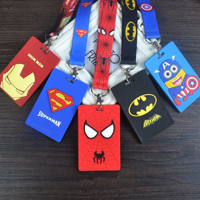 Iron Man Superman Spider-Man Batman USA Captain Card Luggage Card Student Access Card