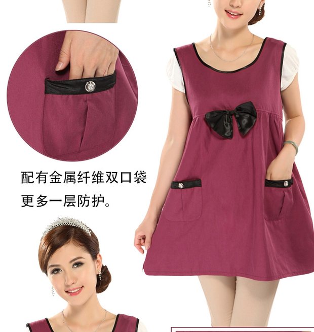 Bộ đồ phóng xạ cỡ lớn cộng với phân bón để tăng trang phục chống bức xạ thai sản chính hãng 200 kg phù hợp với máy tính mùa thu đông váy cho bà bầu chính hãng