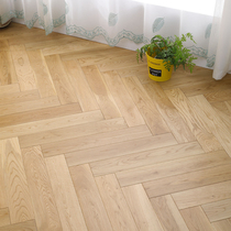 Pure wood flooring with a piece of oak-piece black walnut lock lock button geothermal hot hot hot home manufacturer direct sales