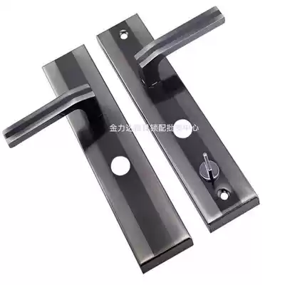 Panpan Meixin old-fashioned anti-theft door handle Original black gold round hole handle 11 type 13 type handle Door handle