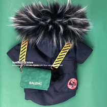 Pet Tide Truffle Down Jacket Teddy Snownery Gross Fur Collar Pie Overcomes Online Red Pooch Kitty cat New Year clothes