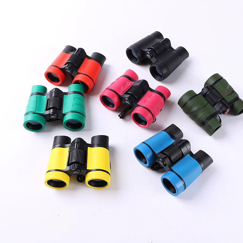 Kính viễn vọng bảo vệ mắt trẻ em 4 * 30 màu tay cầm cao su chống trượt ống nhòm đồ chơi trẻ em - Kính viễn vọng / Kính / Kính ngoài trời