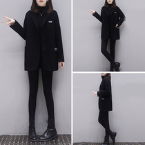 Spring autumn 2024 New small sub-suit Double face cashmere big coat temperament Herbendy Airy Coats Lady