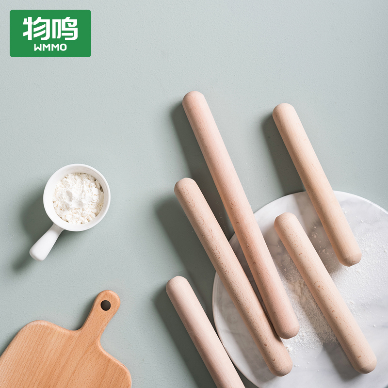 Tinnitus Rolling Stick Home Big lengthened solid wood Rolling Stick Rolling Pimmer Rolling Stick Baking Rolling-up Dumplings