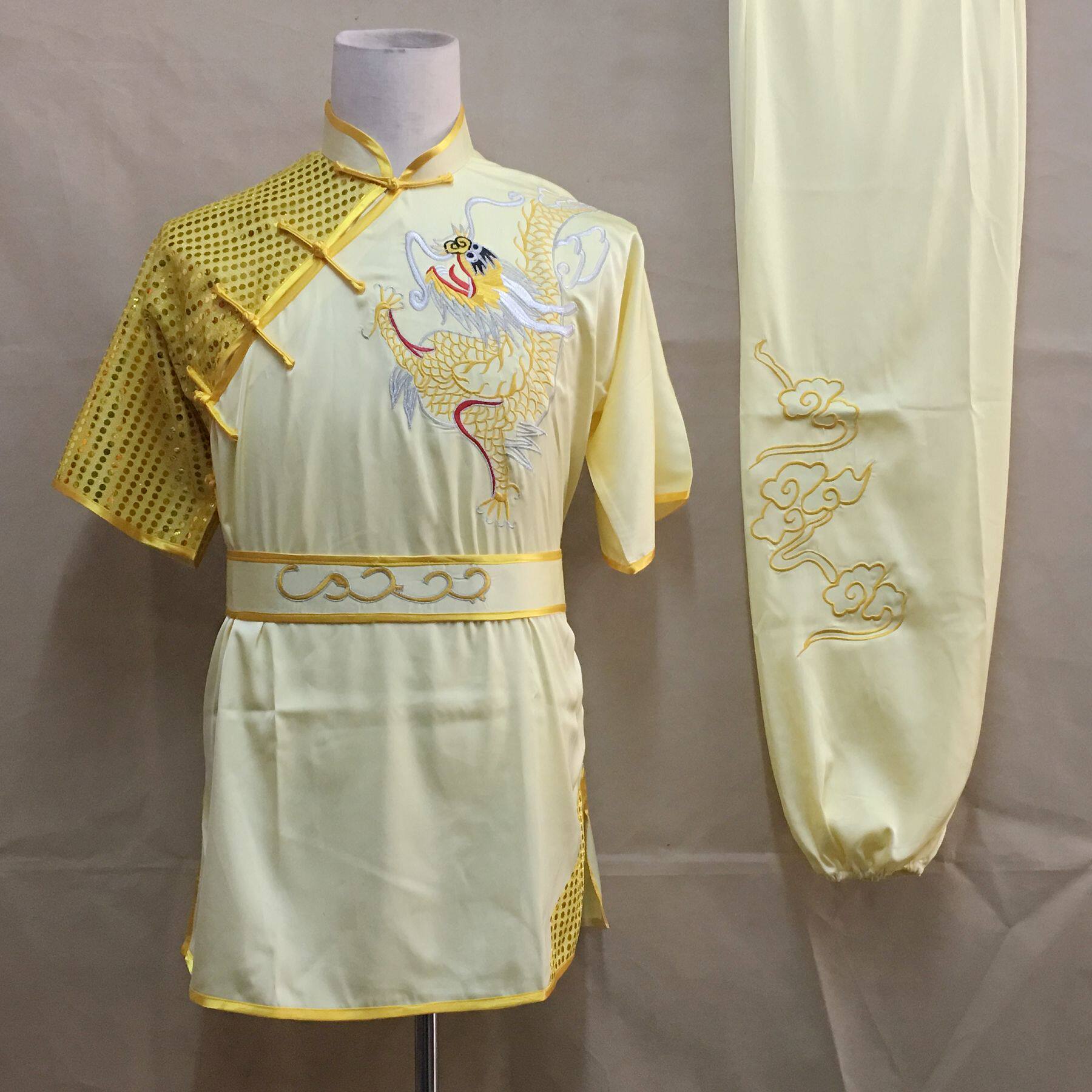 Tai Chi martial arts costume one meter da long dragon new color costume long fist suit South fist suit competition suit performance costume embroidery practice suit