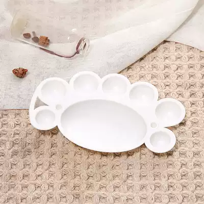 Children's small feet 8-hole palette Nail painting supplies diy painting pigments