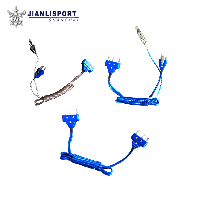 Shanghai Jianli JL electric epee flower sabre hand line Professional fencing equipment equipment spare parts Transparent section Regular section