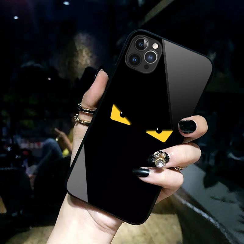 Trendy iPhone 17 Air Phone Case Little Monster 17 Pro Max Glass 16 Pro Personalized 15 Simple 14/13 Couple Style 12 Little Devil Xr Suitable for Huawei P80/Mate70 Xiaomi 15