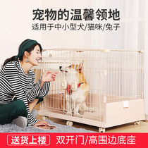 Rabbit Cage Home with toilet Dog Cage Reinforcement Plus Coarse with skylight Large Things Dog Kennel Kennel Cage With Trays
