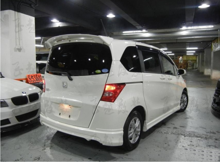 适用于本田freed碳纤维尾翼顶翼freed Gb3改装mugen无限定风翼