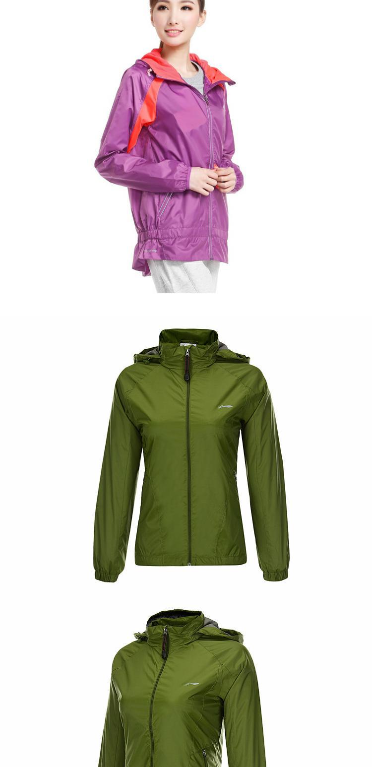 Li Ning Phụ nữ Huấn luyện Thể thao Cuộc sống Dòng Thời trang Áo len trùm đầu Áo khoác gió áo gió uniqlo nữ chính hãng
