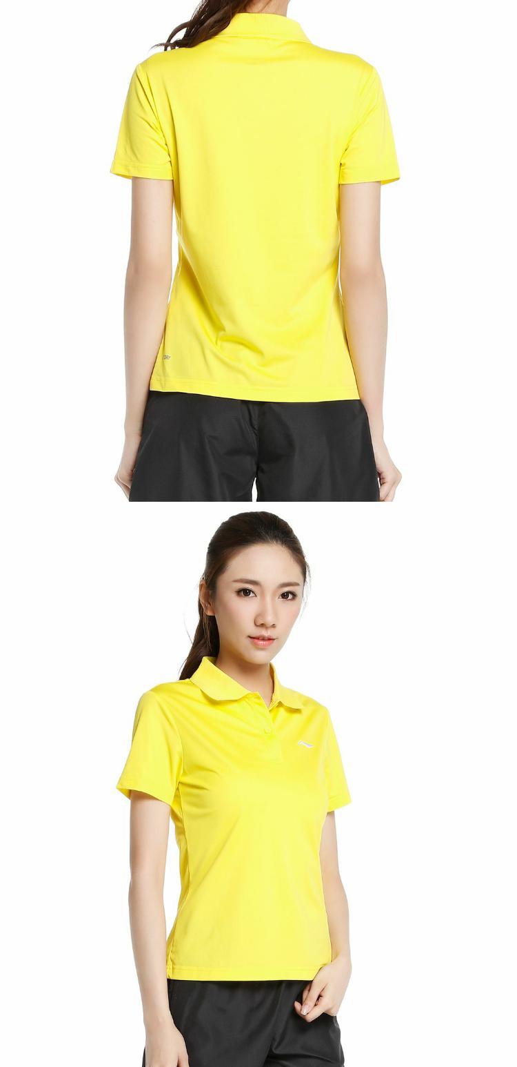 Li Ning POLO áo sơ mi nữ 2018 hè thấm hút mồ hôi thể thao thoáng khí áo thun tay ngắn TX áo ba lỗ the thao