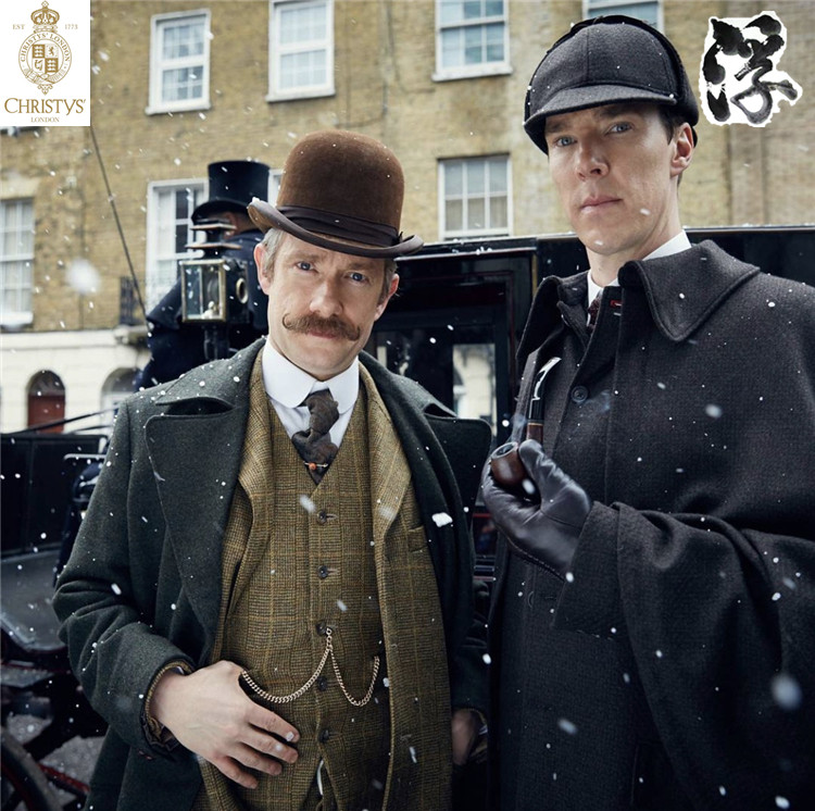 Christys Christie Scottish Rough Sherlock Waterproof Retro Detective Hunter Hat