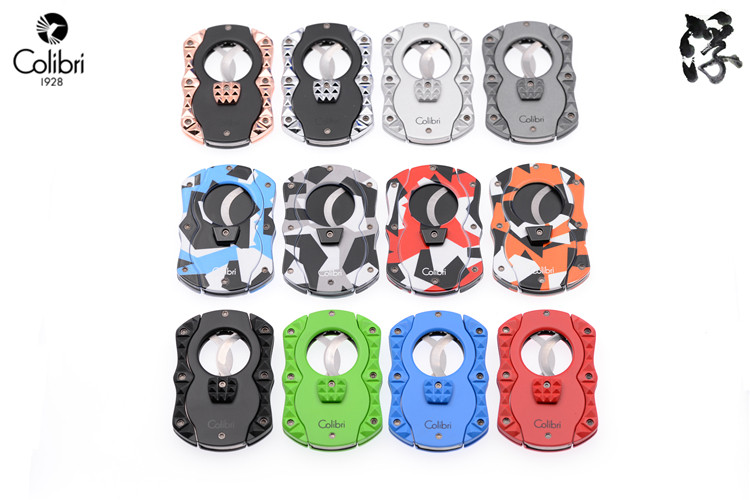 Colibri Colibri Cigar Screed Stainless Steel Butterfly Cutter Spring Portable Cigar Knife