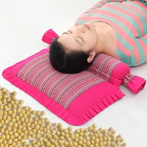 Soybean pillow cervical vertebra pillow adult buckwheat husk pillow core neck pillow repair cervical vertebra special pillow particle massage pillow