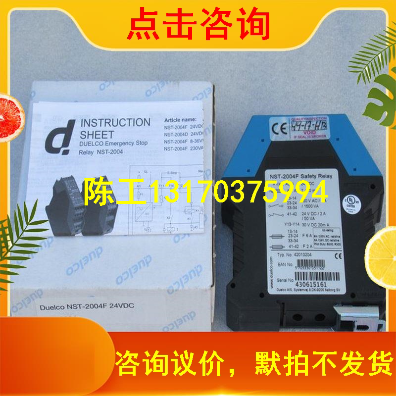 *Sales*New Denmark DUELCO Safe Relay NST-2004F 24VDC