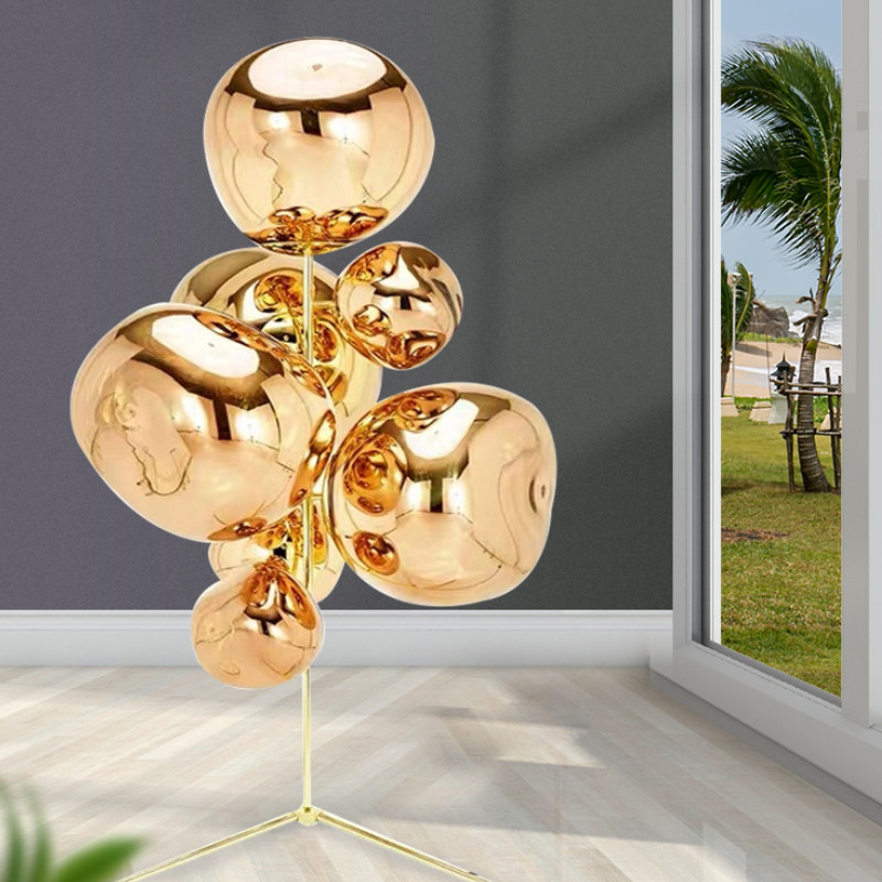 Nordic creative personality postmodern minimalist lava floor lamp vertical villa duplex light luxury designer art