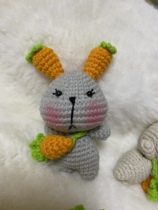 Radish Rabbit Cute Rabbit Wool Thread Crochet Finished Non-Material Bag