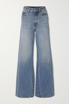 30% off 2020 KSUBI Women Kicker Blue High Waist Wide Leg Jeans
