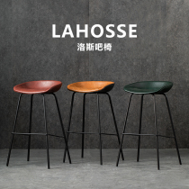 Nordic Iron Art Minima Bar Chair Nordic Mesh Red Bar Bench Creativity Bar Bench Modern Home Retro High Foot Chair