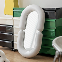 Xiaoka internet celebrity ins cute makeup mirror Nordic creative porch decoration mirror light luxury wall hanging bathroom vanity mirror