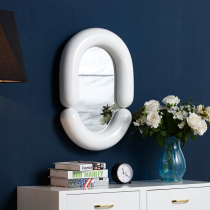 Net Red Ins Cute Makeup Mirror Creatively Decorated Mirror Light Lavish Wall Dresser