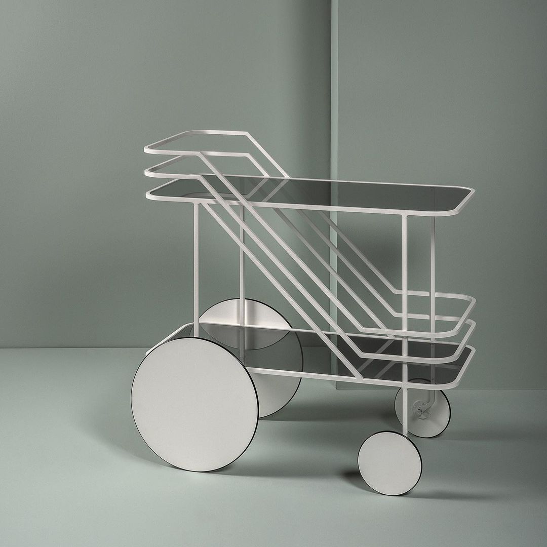 German Art Furniture Innate Luxury Trolley Dining Hall A Few Tea Water Table Wine Water Small Cart Bar Mobile Dining Cabinet