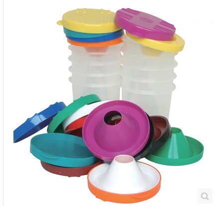 Wash pen cup pigment plate color painting tools art water painting kindergarten art area material pigment storage tank