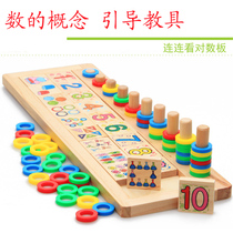 Enrollment preparation educational toys large class kindergarten teaching computing area materials Montesori logarithmic board literacy clock